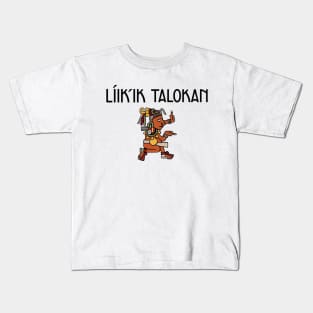 Líik'ik Talokan - Woman drawing - Dark version Kids T-Shirt